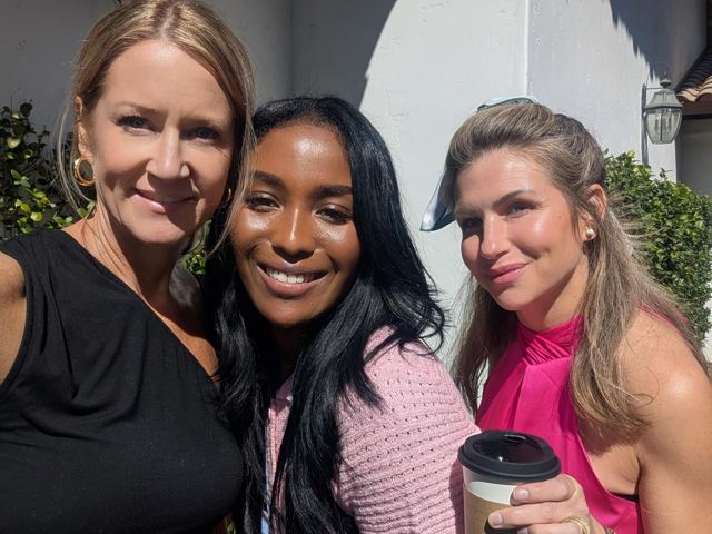 With friends outdoors