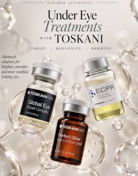 Under eye treatments with Toskani