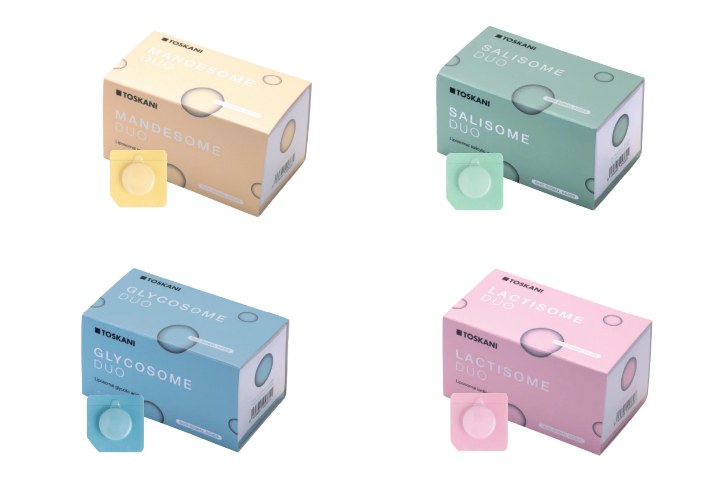 Four Toskani peel boxes